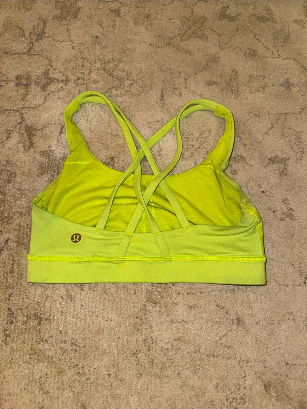 lululemon athletica Neon Strappy Cross-Back Sports Bra